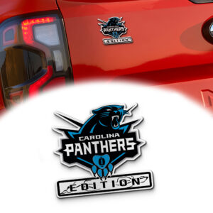 Carolina Panthers Edition Inspired Laser Engraved Car Emblem Version 2