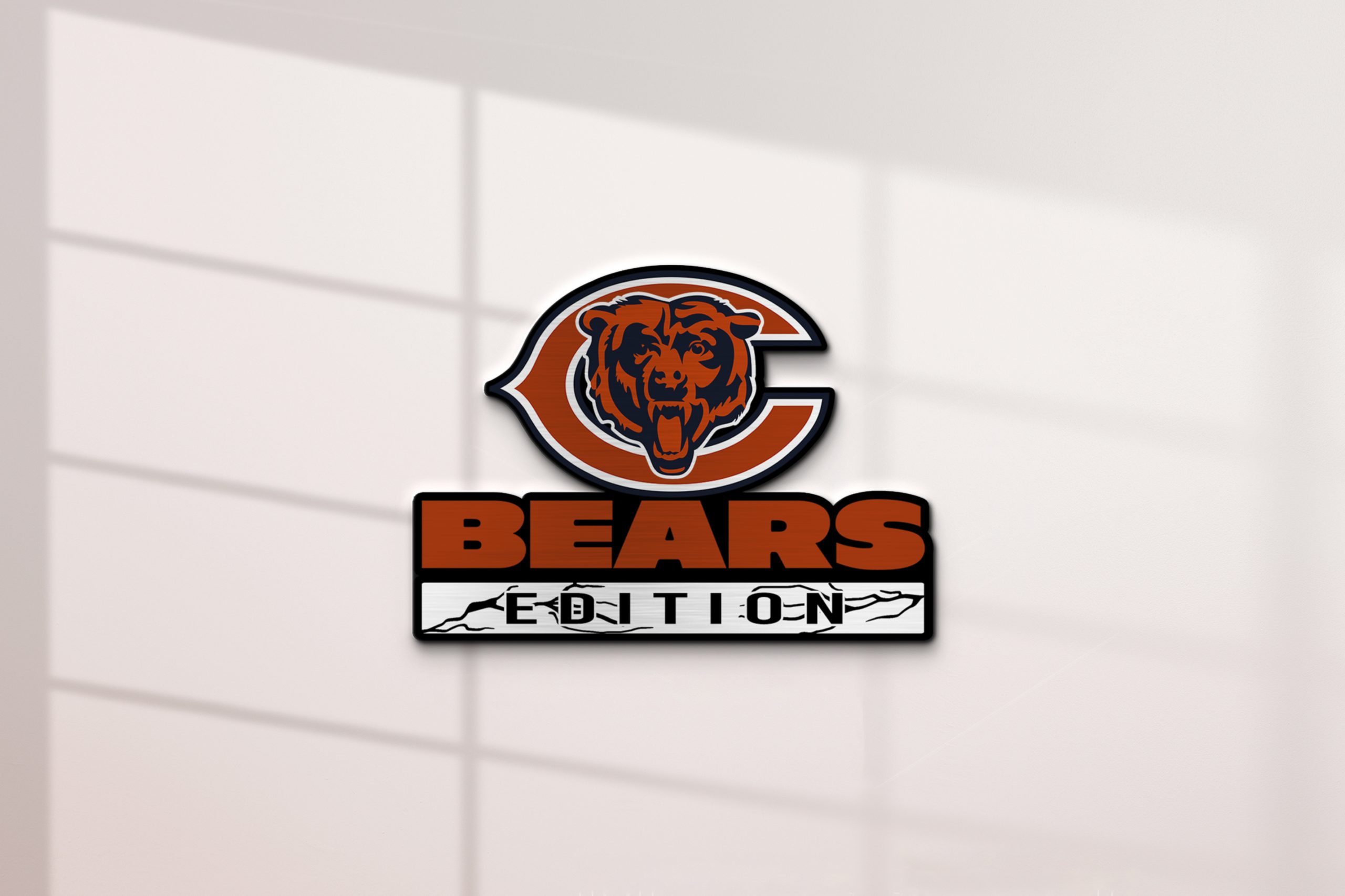 Chicago Bears Edition Inspired Laser Engraved Car Emblem Version 2 2 Chicago Bears Edition Inspired Laser Engraved Car Emblem Version 2 - Image 2
