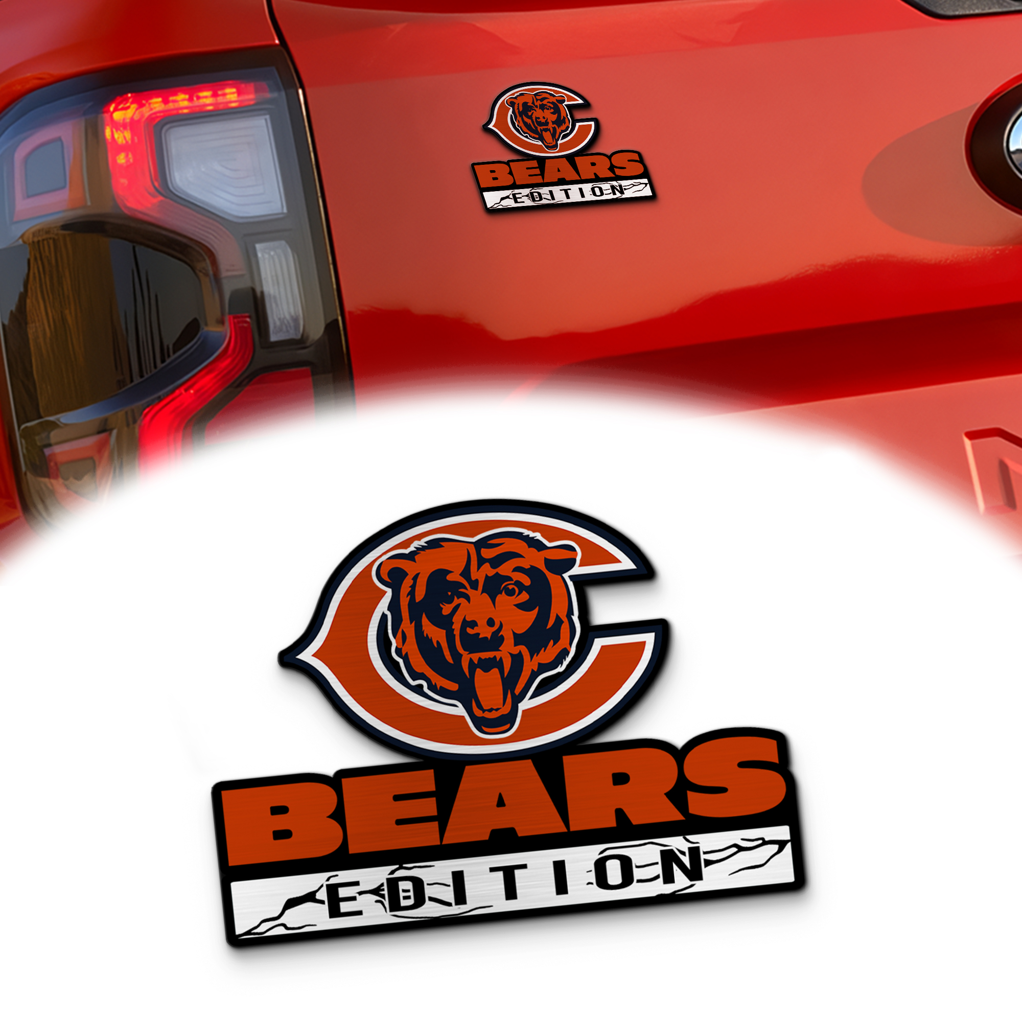 Chicago Bears Edition Inspired Laser Engraved Car Emblem Version 2 1 Chicago Bears Edition Inspired Laser Engraved Car Emblem Version 2