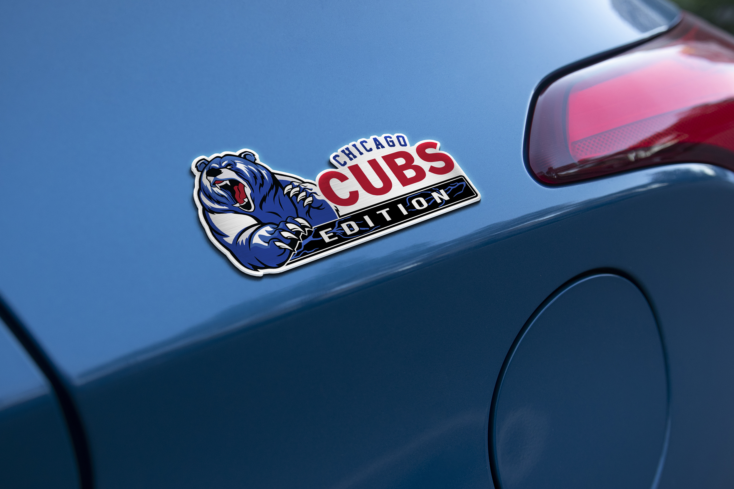 Chicago Cubs Edition Inspired Custom Acrylic Car Emblem 4 Chicago Cubs Edition Inspired Custom Acrylic Car Emblem - Image 4