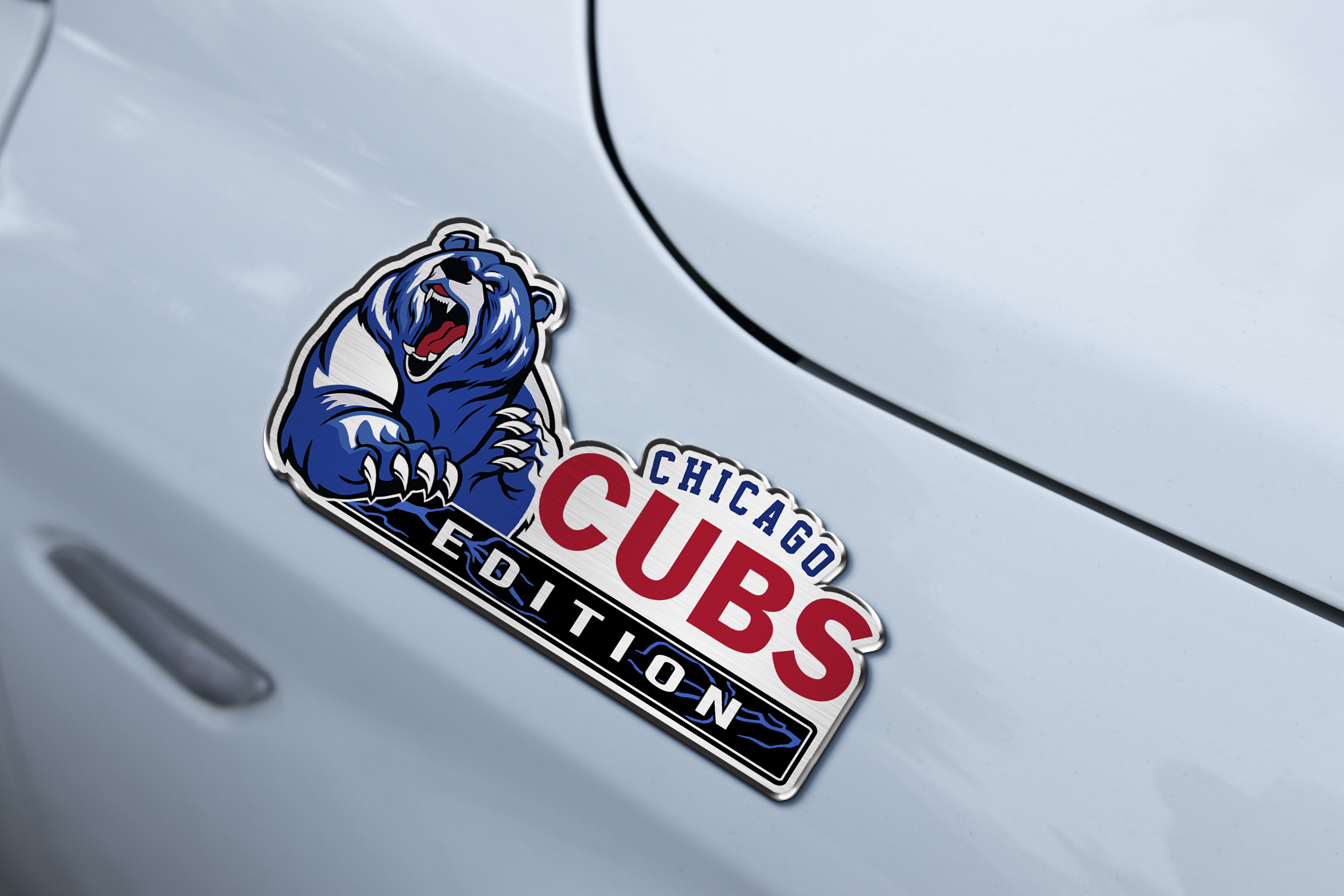 Chicago Cubs Edition Inspired Custom Acrylic Car Emblem 6 Chicago Cubs Edition Inspired Custom Acrylic Car Emblem - Image 6