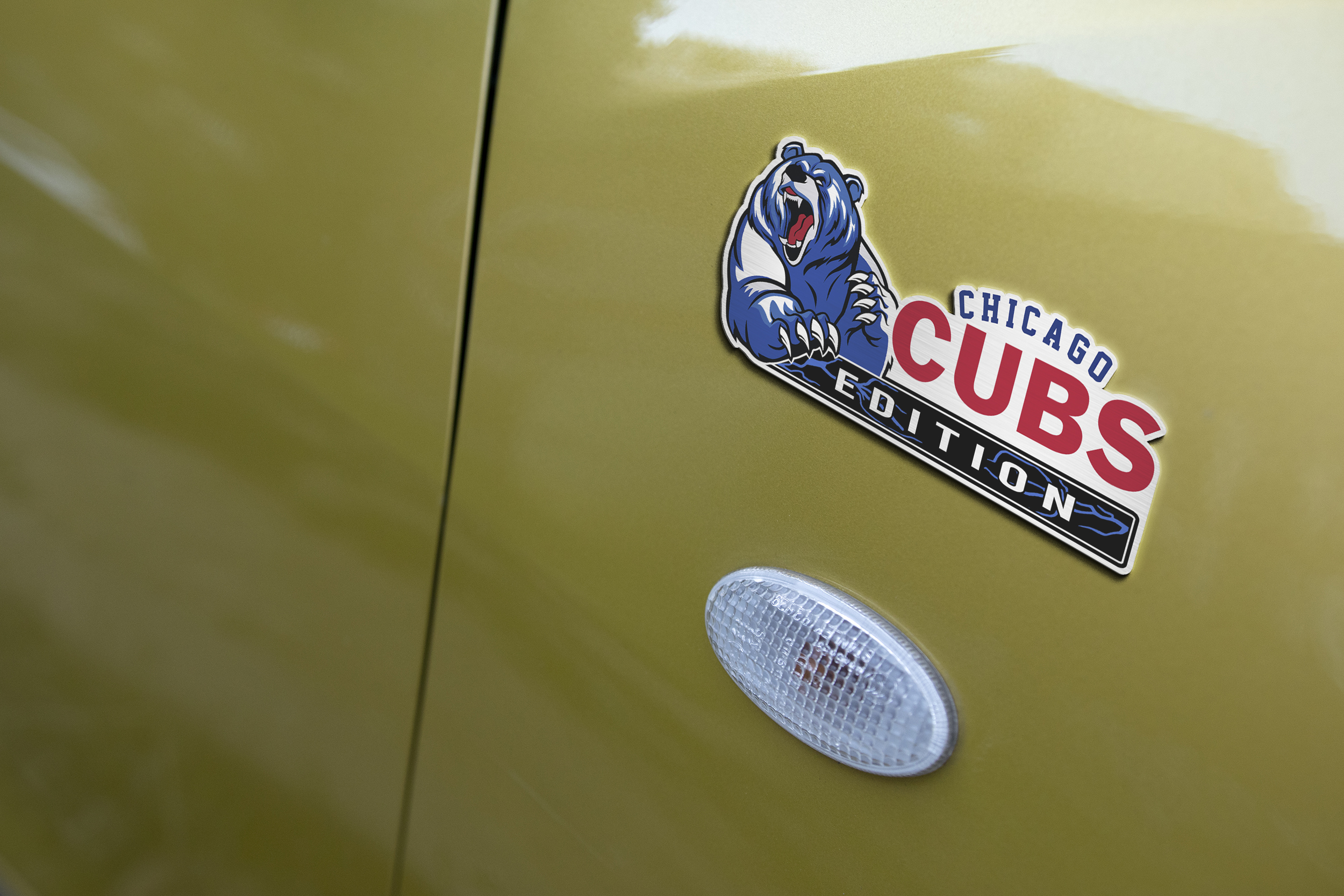 Chicago Cubs Edition Inspired Custom Acrylic Car Emblem 5 Chicago Cubs Edition Inspired Custom Acrylic Car Emblem - Image 5