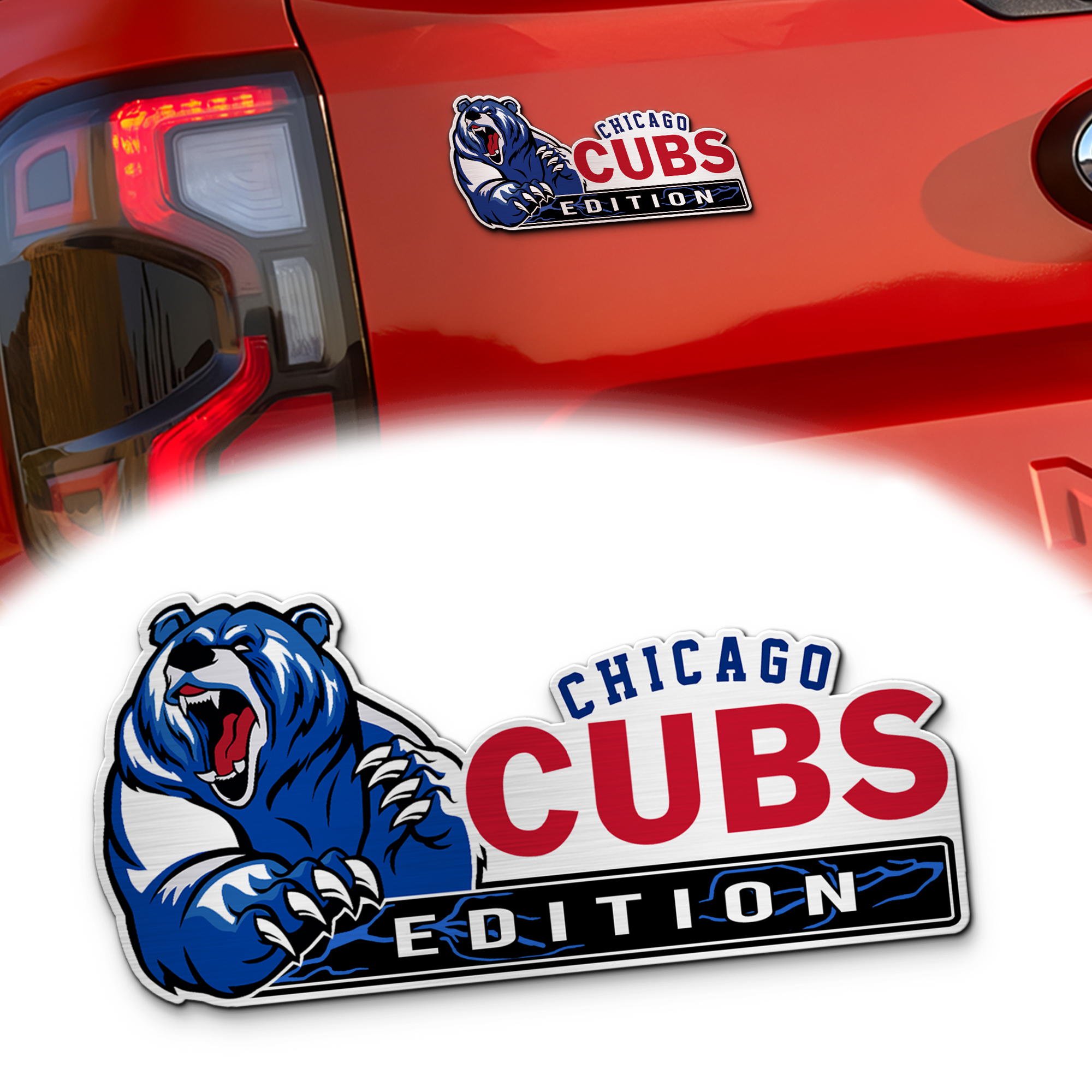 Chicago Cubs Edition Inspired Custom Acrylic Car Emblem 1 Chicago Cubs Edition Inspired Custom Acrylic Car Emblem