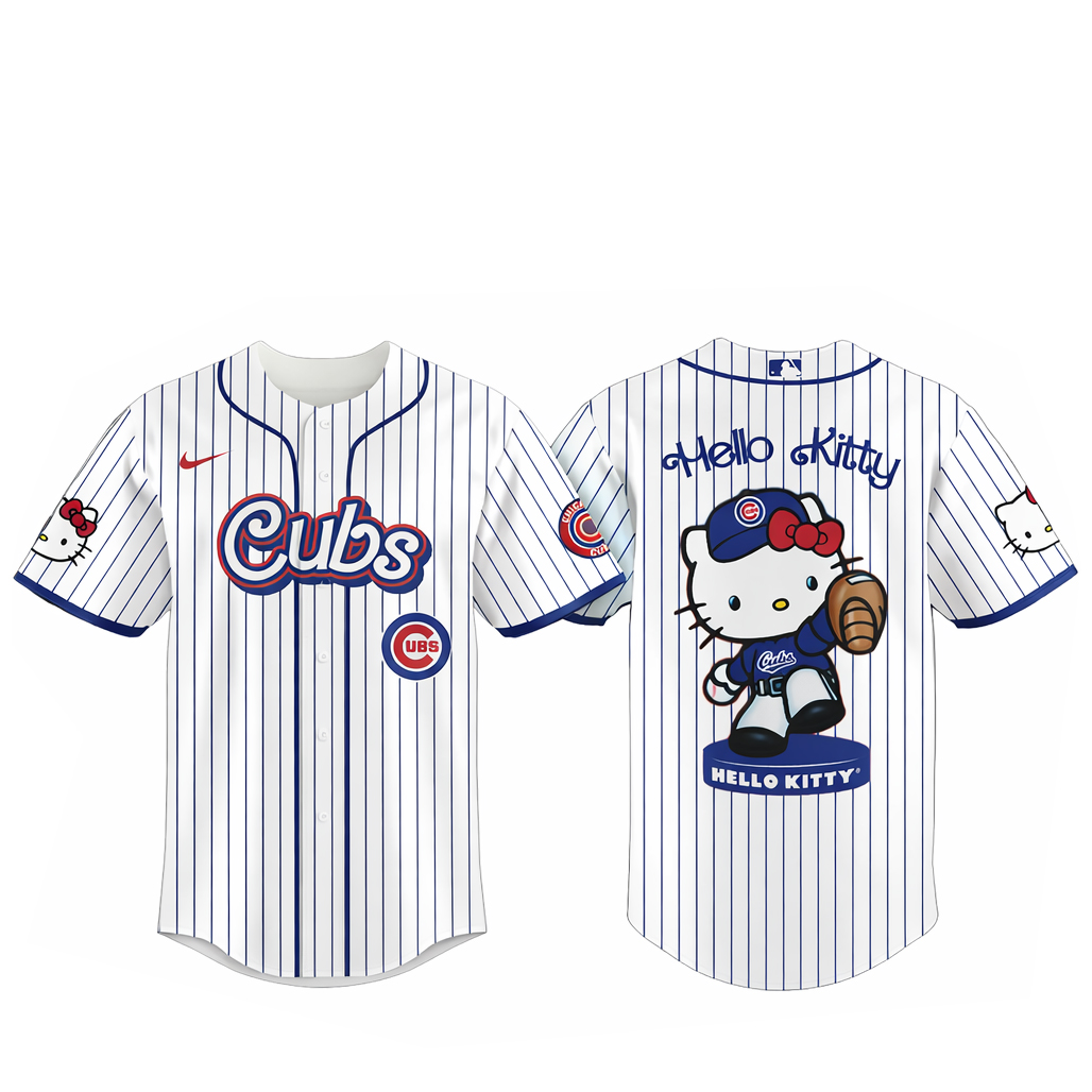 Chicago Cubs Major League Baseball 2026 Hello Kitty Baseball Jersey 1 Chicago Cubs Major League Baseball 2026 Hello Kitty Baseball Jersey