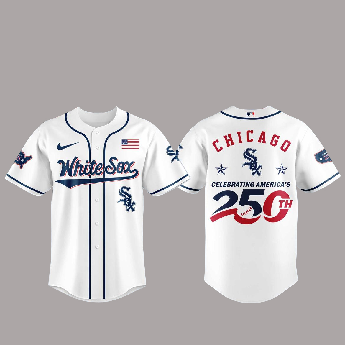 Chicago White Sox America 250th Anniversary Of USA 2026 Baseball Jersey 1 Chicago White Sox America 250th Anniversary Of USA 2026 Baseball Jersey