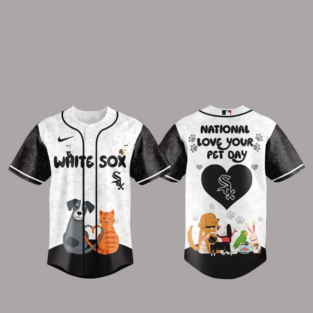 Chicago White Sox National Love Your Pet Day 2026 Basball Jersey 1 Chicago White Sox National Love Your Pet Day 2026 Basball Jersey