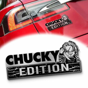 Chucky Edition Laser Engraved Car Name Emblem