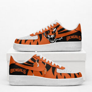 Cincinnati Bengals Football League 2026 Air Force 1 Shoes Sneakers
