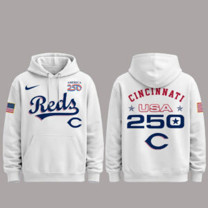 Cincinnati Reds 250 USA 2026 Celebration America 250 x Major League Baseball Hoodie