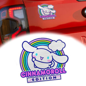 Cinnamoroll Edition Laser Engraved Car Name Emblem