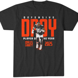 Cleveland Browns Myles Garrett 2025 Defensive Player of the Year T-Shirt