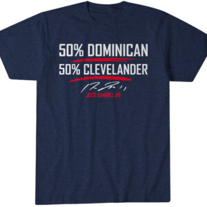 Cleveland Guardians Jose Ramirez 50-50 T-Shirt