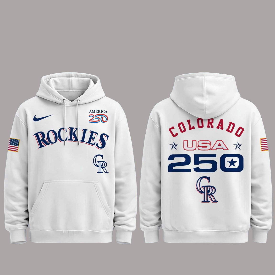 Colorado Rockies 250 USA 2026 Celebration America 250 x Major League Baseball Hoodie 1 Colorado Rockies 250 USA 2026 Celebration America 250 x Major League Baseball Hoodie