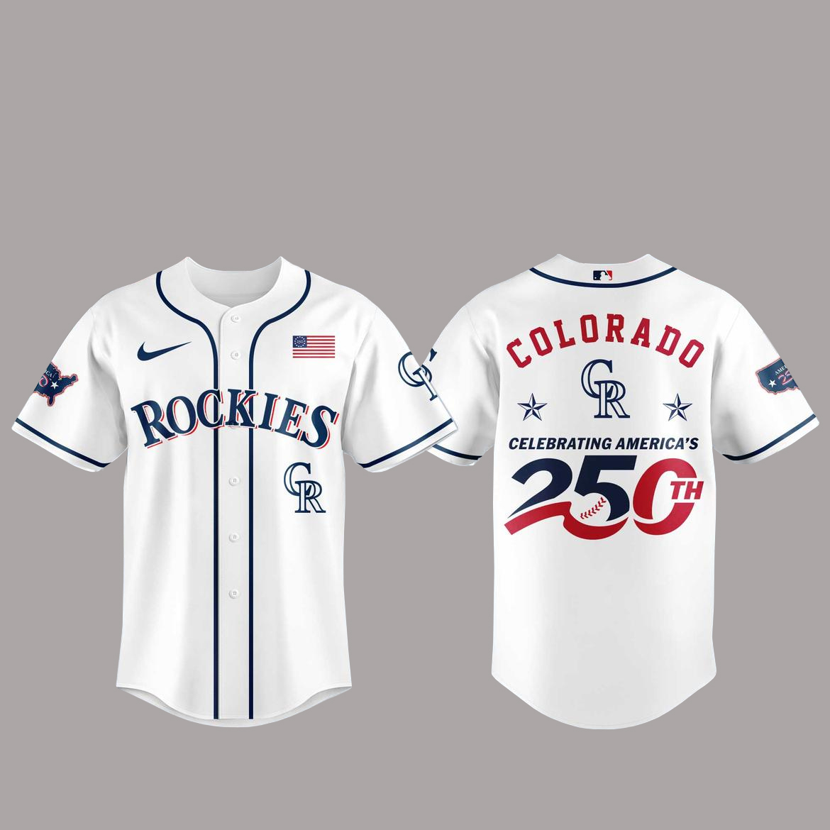 Colorado Rockies America 250th Anniversary Of USA 2026 Baseball Jersey 1 Colorado Rockies America 250th Anniversary Of USA 2026 Baseball Jersey