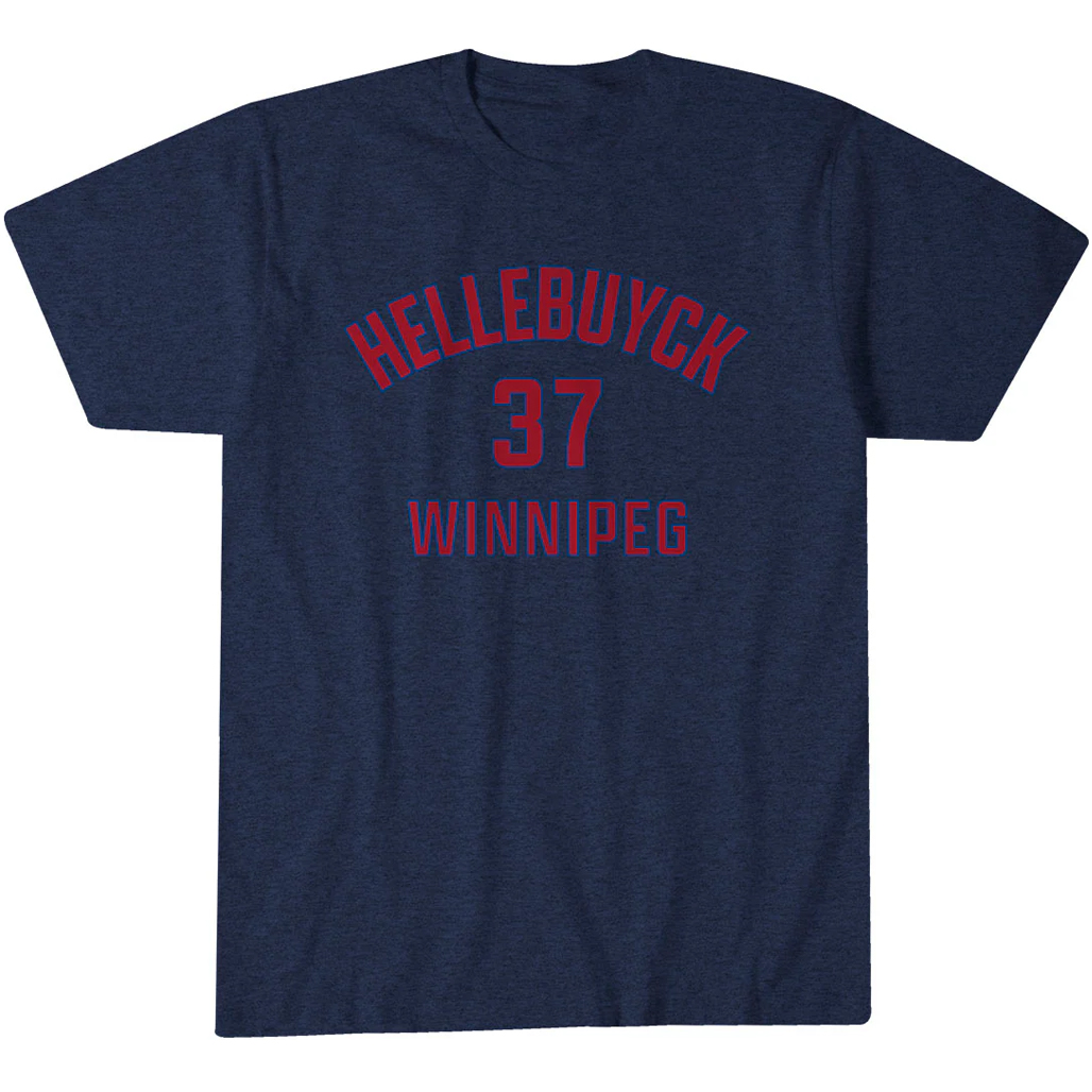 Connor Hellebuyck Winnipeg Name & Number T-Shirt 1 Connor Hellebuyck Winnipeg Name & Number T-Shirt