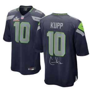 Cooper Kupp Seattle Seahawks Super Bowl LX Champions College Navy Game Football Jersey