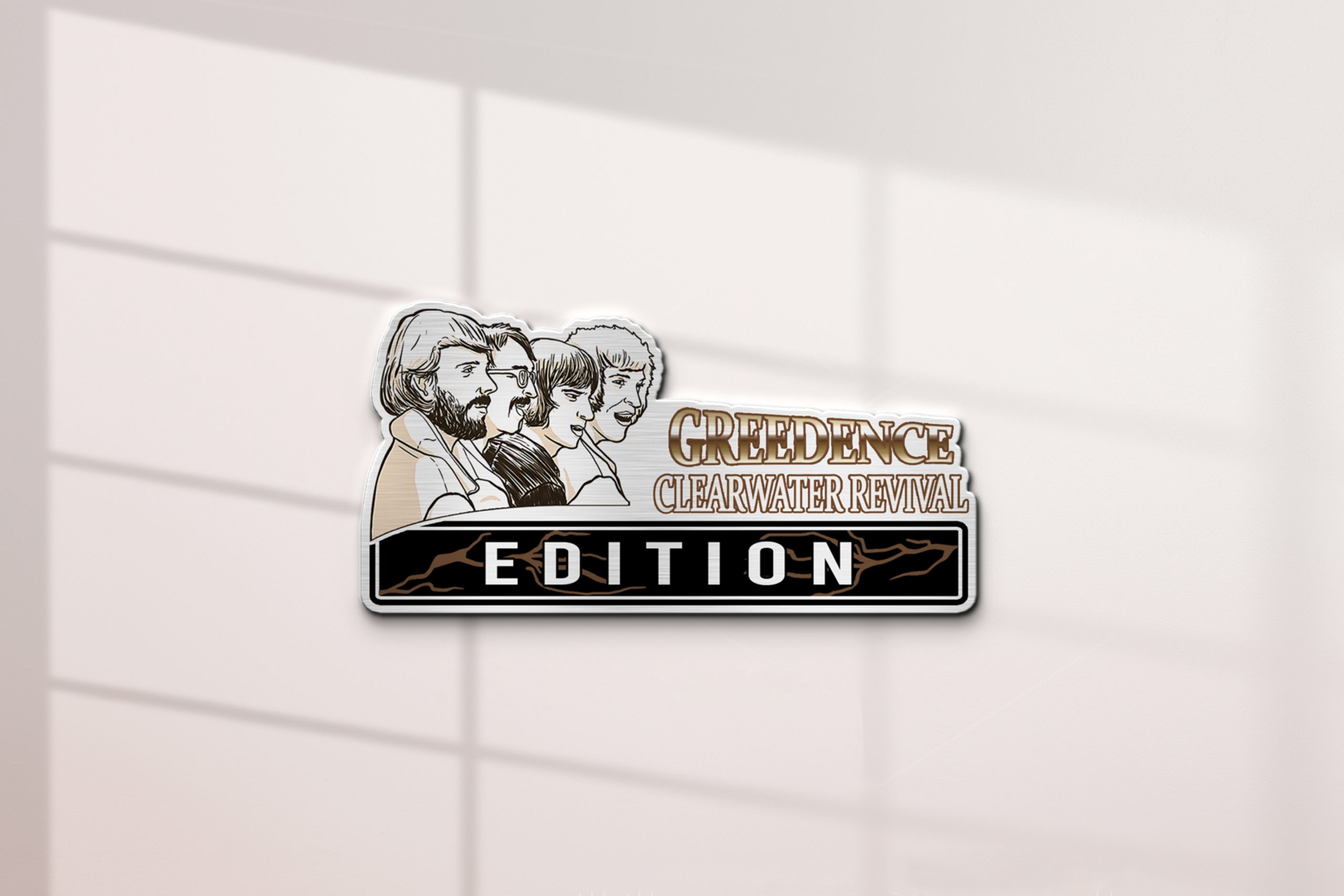 Creedence Clearwater Revival Edition Acrylic Car Emblem 2 Creedence Clearwater Revival Edition Acrylic Car Emblem - Image 2