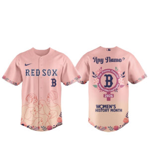 Custom Name Boston Red Sox x Women’s History Month Baseball Jersey