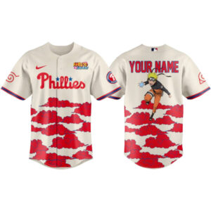 Custom Name Philadelphia Phillies Naruto Shippden Night Baseball Jersey