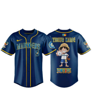 Custom Name Seattle Mariners x One Piece Night 2026 Baseball Jersey