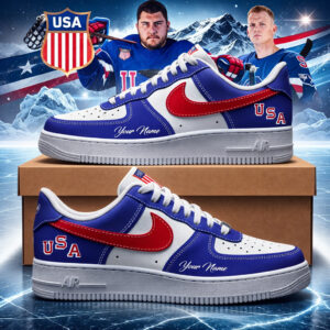 Custom Name USA National Team 2026 Olympic Air Force 1 Shoes Sneakers