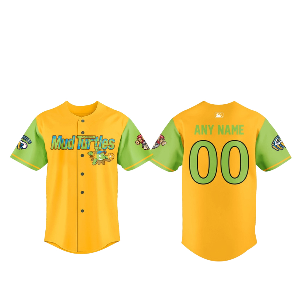 Custom Name and Number Altoona Mud Turtles 2026 Baseball Jersey 1 Custom Name and Number Altoona Mud Turtles 2026 Baseball Jersey