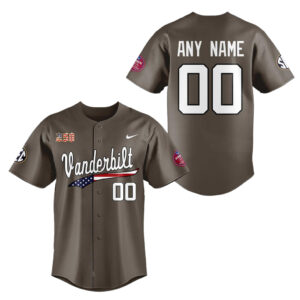 Custom Name and Number Vanderbilt Commodores 2026 Salute To Service Baseball Jersey