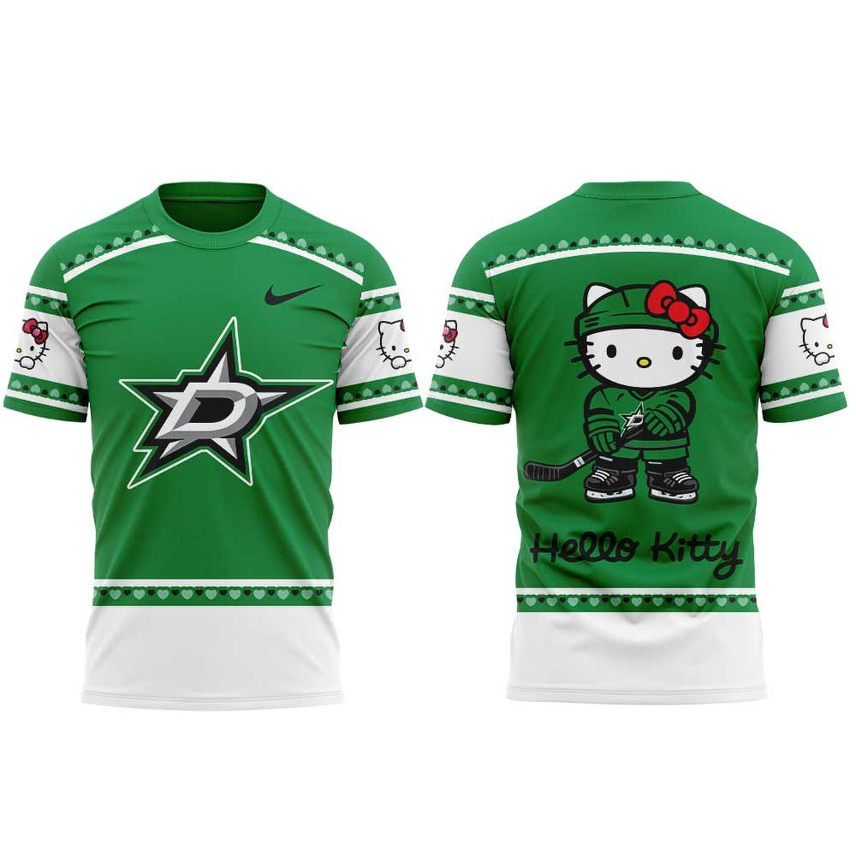 Dallas Stars Hello Kitty Night 2026 Shirt 1 Dallas Stars Hello Kitty Night 2026 Shirt
