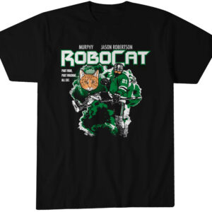 Dallas Stars Jason Robertson RoboCat T-Shirt