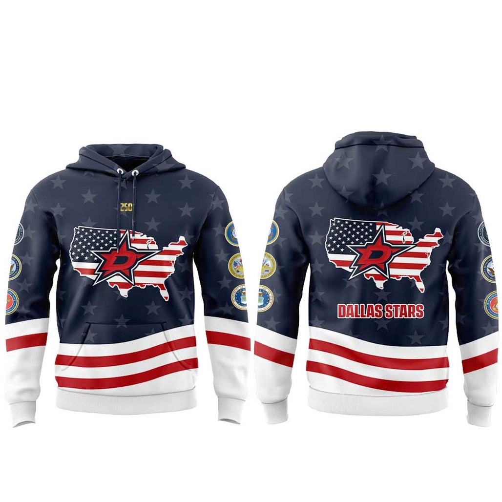 Dallas Stars Military Appreciation 2026 Night Hockey League Shirt 2 Dallas Stars Military Appreciation 2026 Night Hockey League Hoodie