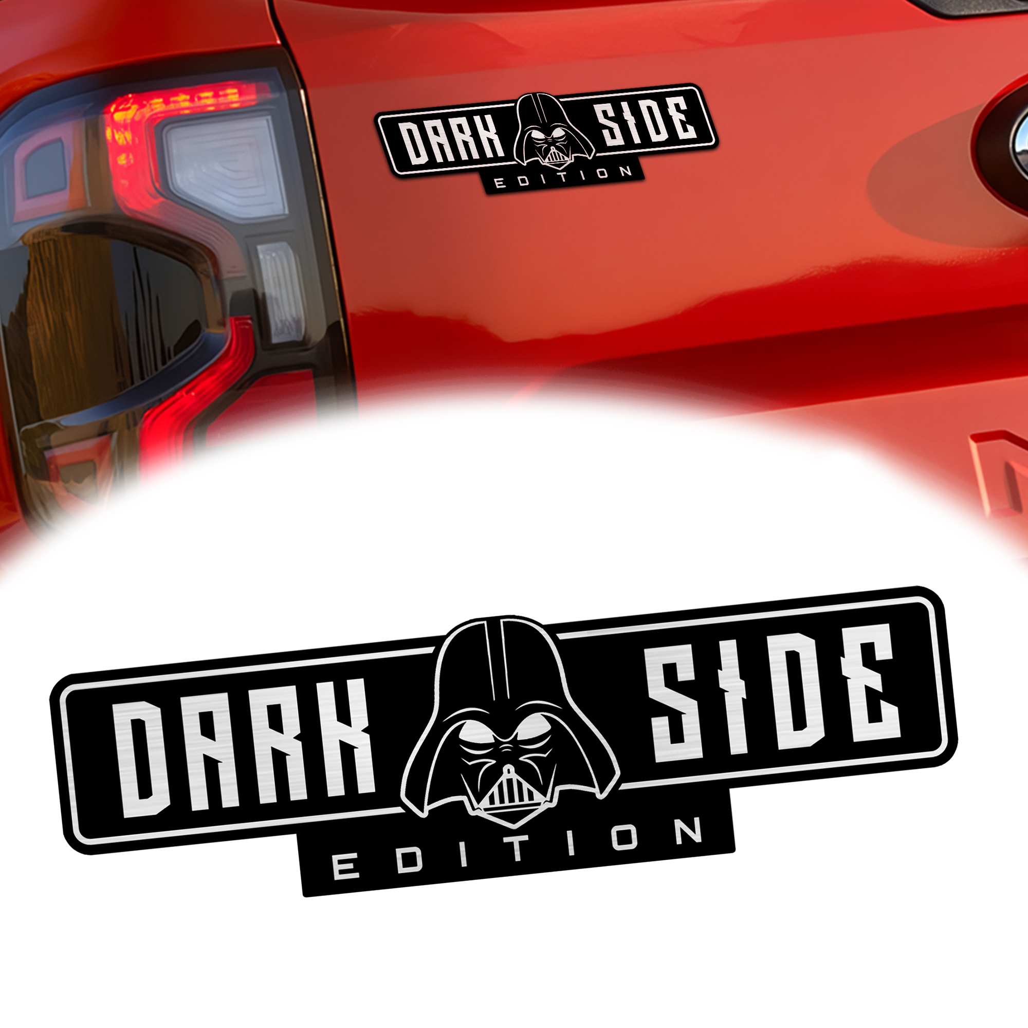 Dark Side Laser Engraved Car Emblem 1 Dark Side Laser Engraved Car Emblem
