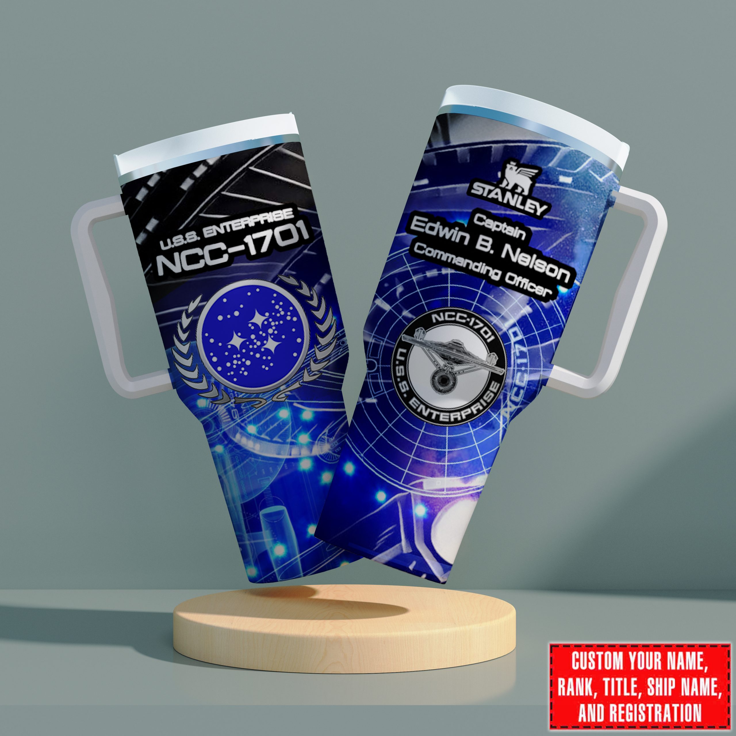 Federation Warp Core Personalized Stanley Tumbler 1 Federation Warp Core Personalized Stanley Tumbler