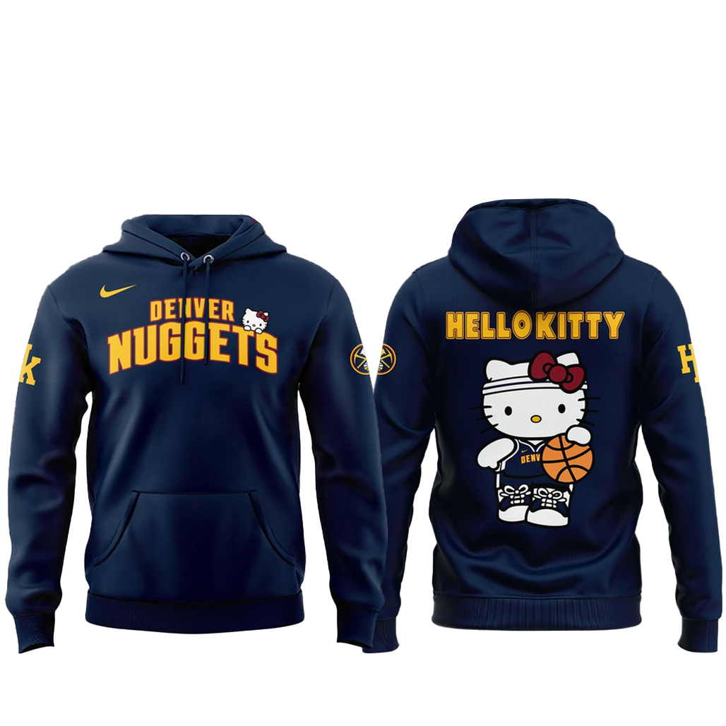 Denver Nuggets x Hello Kitty 2026 Night Hoodie 1 Denver Nuggets x Hello Kitty 2026 Night Hoodie