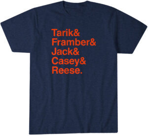 Detroit Tigers Baseball Tarik & Framber & Jack & Casey & Reese T-Shirt