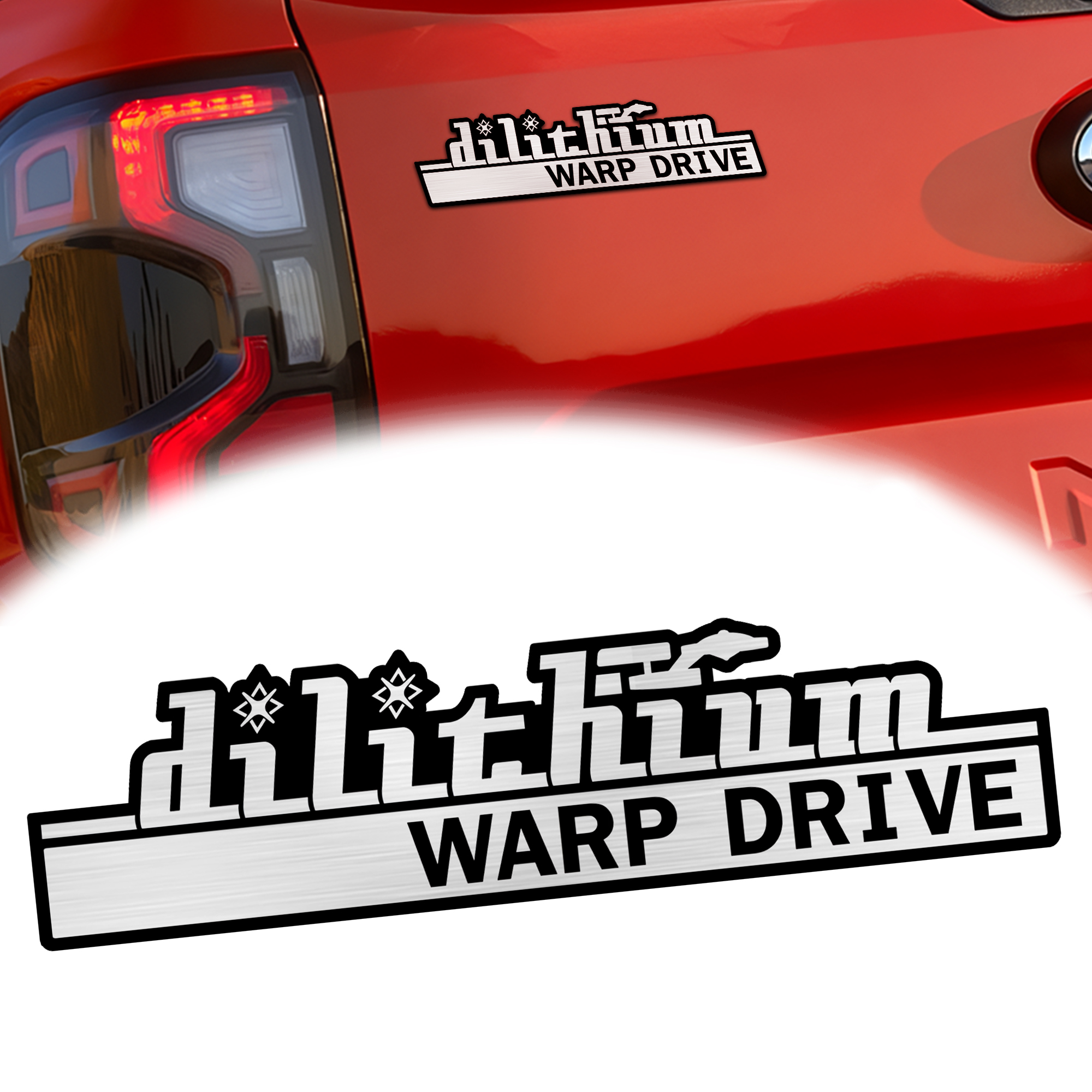 Star Trek Dilithium Warp Drive Engraved Car Emblem 1 Star Trek Dilithium Warp Drive Engraved Car Emblem