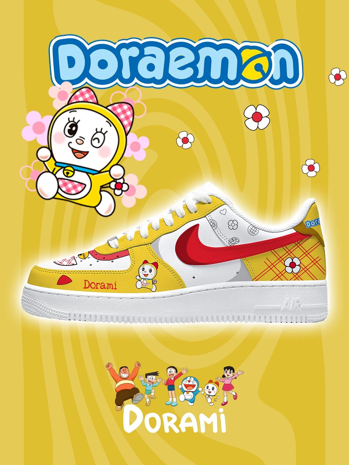 Dorami Air Force 1 Shoes Sneakers 1 Dorami Air Force 1 Shoes Sneakers