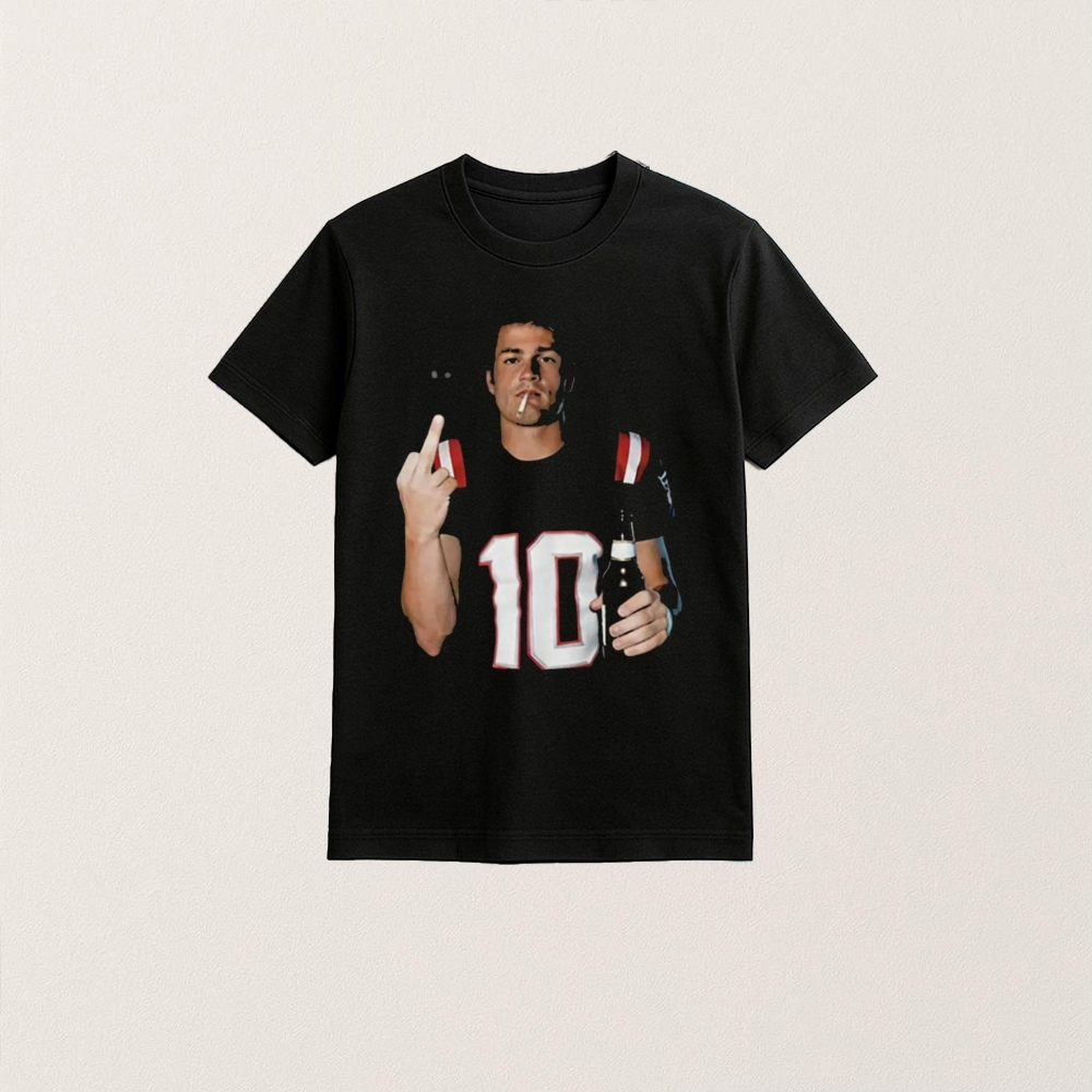 Drake Maye Middle Finger T-Shirt 1 Drake Maye Middle Finger T-Shirt