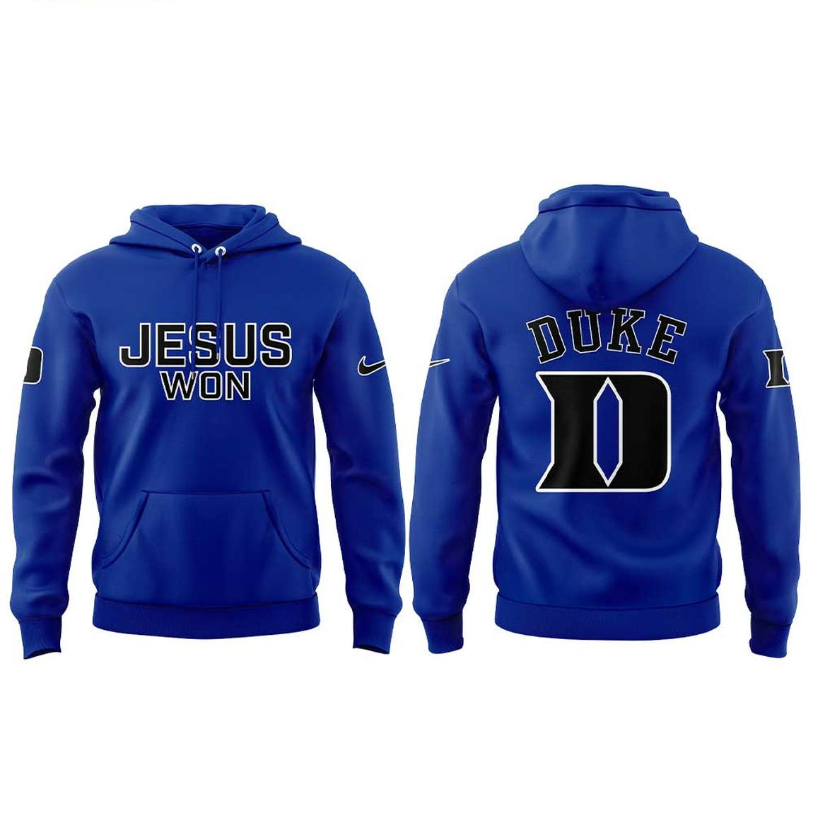 Duke Blue Devils Jesus Won 2026 We Won Shirt 2 Duke Blue Devils Jesus Won 2026 We Won Shirt - Image 2