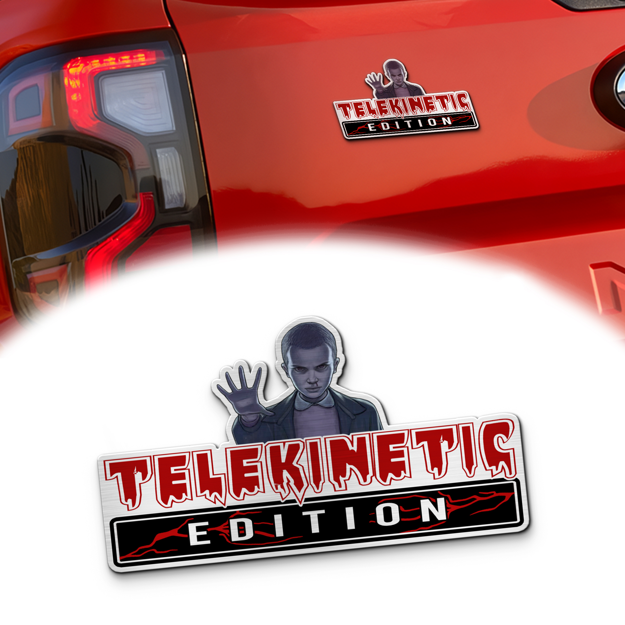 Eleven Stranger Things Car Emblem 1 Eleven Stranger Things Car Emblem