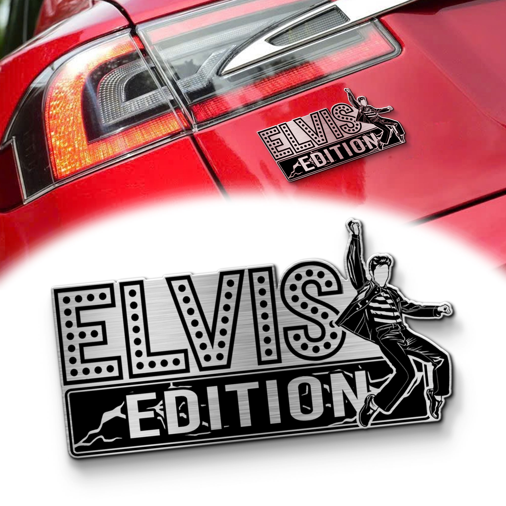 Elvis Presley Edition Laser Engraved Car Name Emblem 1 Elvis Presley Edition Laser Engraved Car Name Emblem