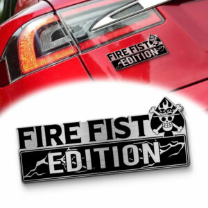 FIRE FIST Edition Laser-Engraved Car Badge