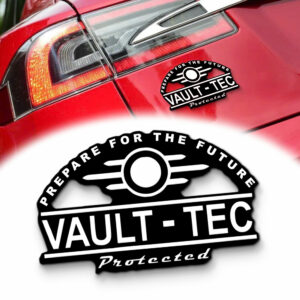 Fallout Vault Tec Edition Laser-Engraved Car Badge