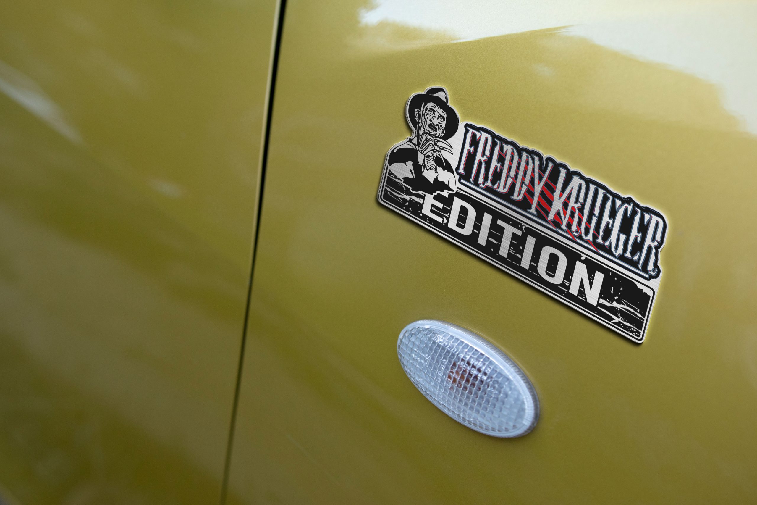 Freddy Krueger Edition Laser Engraved Car Name Emblem 4 Freddy Krueger Edition Laser Engraved Car Name Emblem - Image 4