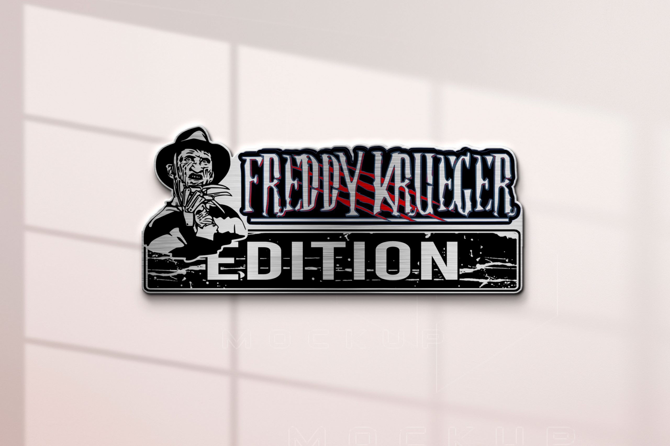 Freddy Krueger Edition Laser Engraved Car Name Emblem 2 Freddy Krueger Edition Laser Engraved Car Name Emblem - Image 2