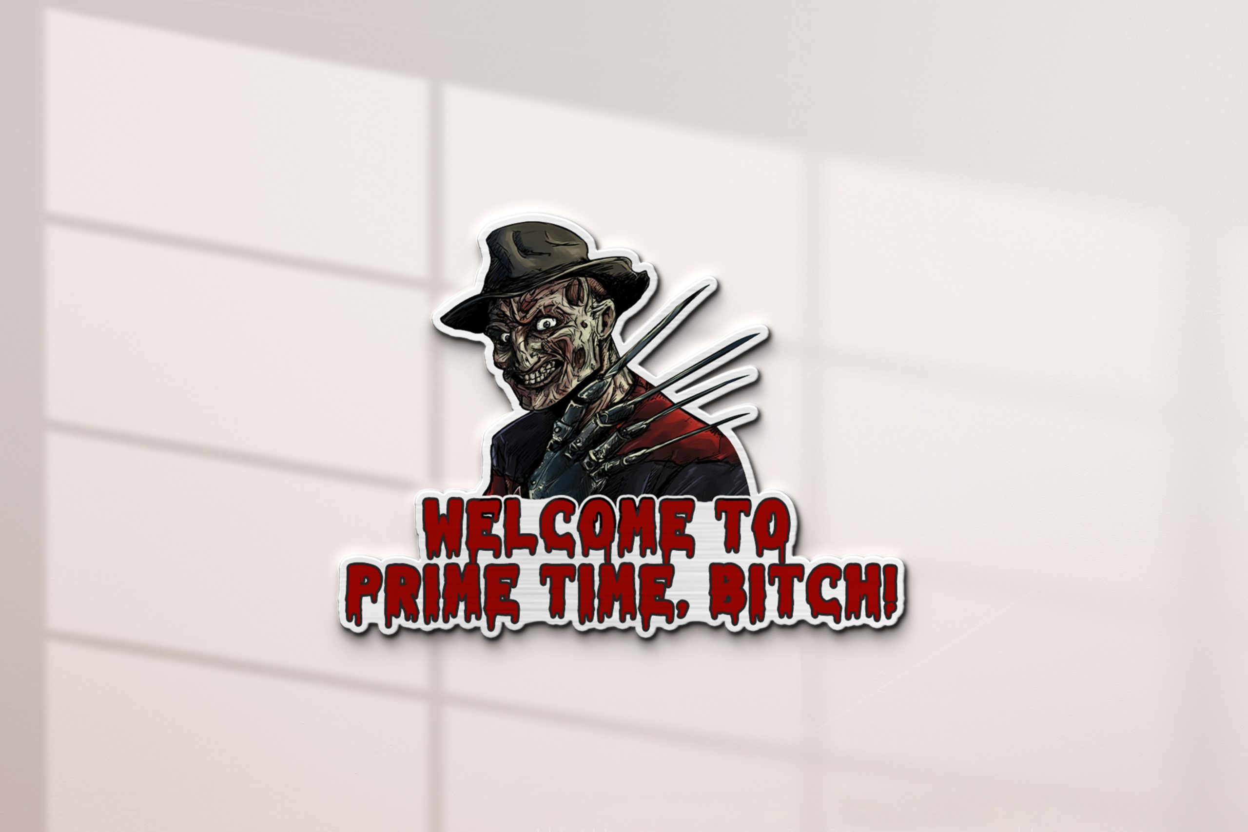 Freddy Krueger Signature and Iconic Quote Edition Laser Engraved Car Emblem 2 Freddy Krueger Signature and Iconic Quote Edition Laser Engraved Car Emblem - Image 2