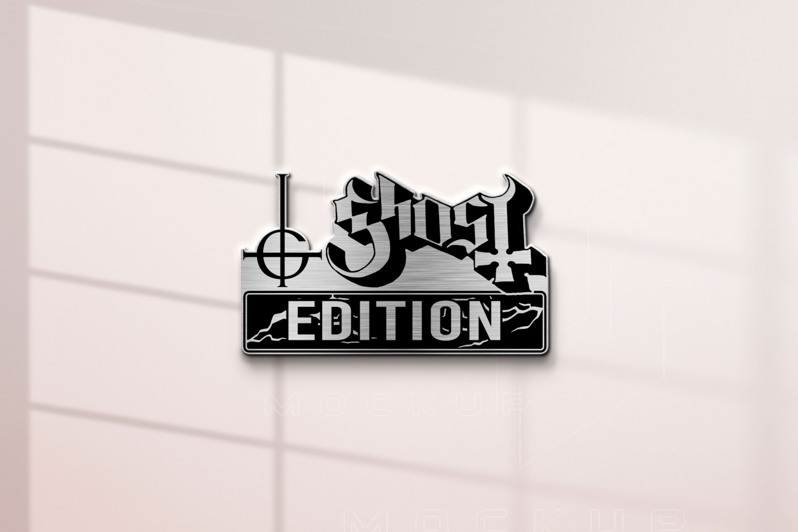 Ghost Band Edition Laser Engraved Car Name Emblem 2 Ghost Band Edition Laser Engraved Car Name Emblem - Image 2