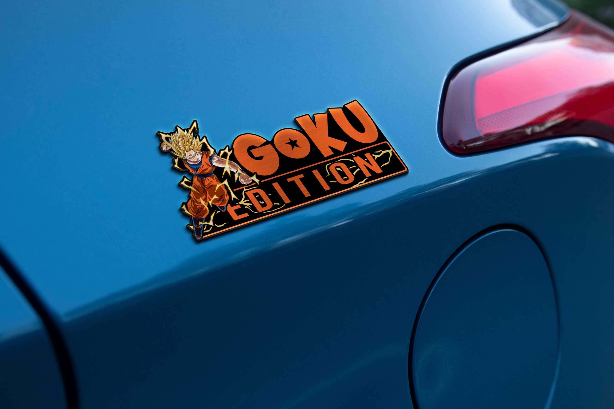 Goku Edition – Super Saiyan 2 Laser-Engraved Car Badge 3 Goku Edition – Super Saiyan 2 Laser-Engraved Car Badge - Image 3