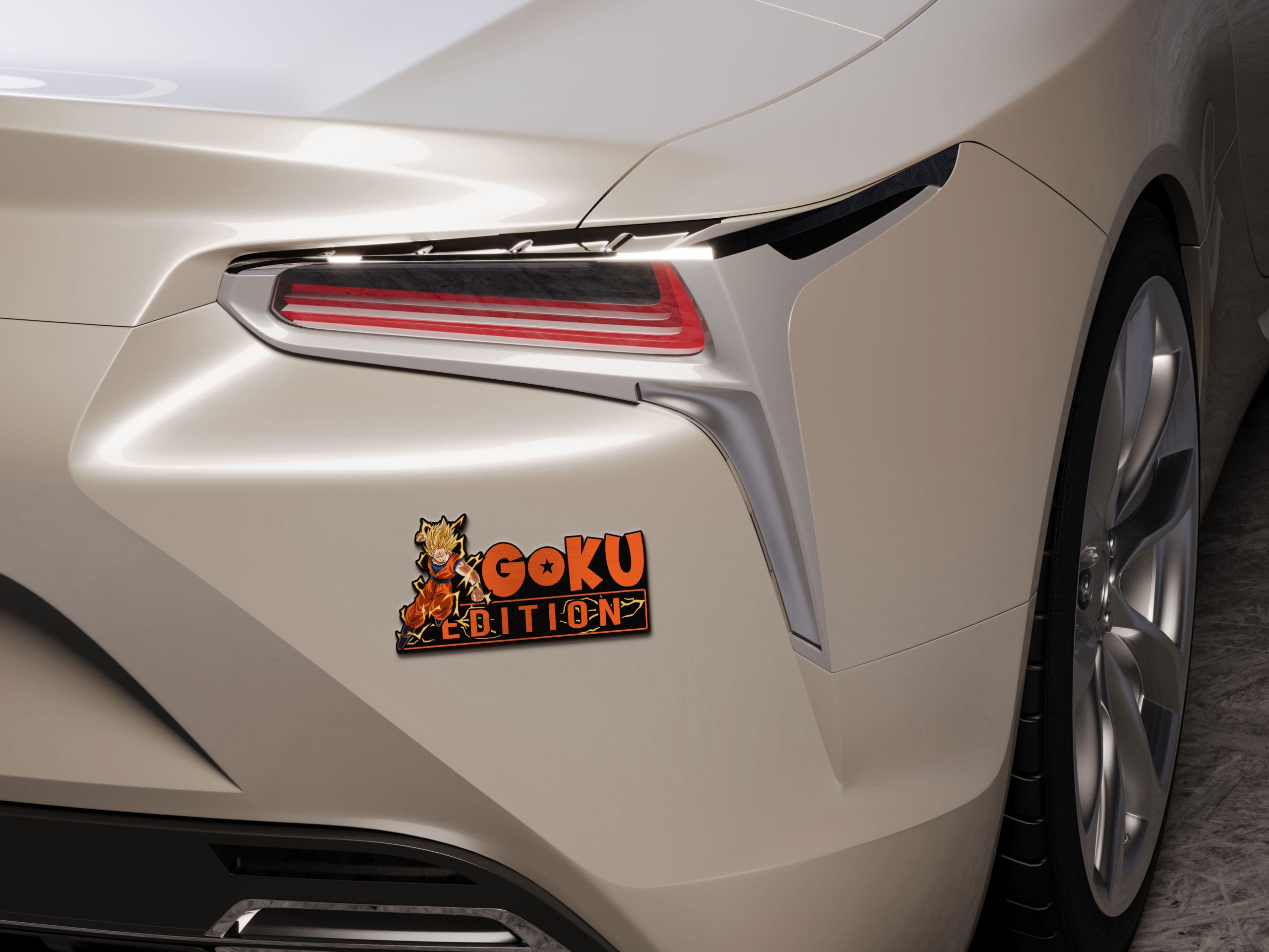 Goku Edition – Super Saiyan 2 Laser-Engraved Car Badge 6 Goku Edition – Super Saiyan 2 Laser-Engraved Car Badge - Image 6