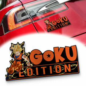 Goku Edition – Super Saiyan 2 Laser-Engraved Car Badge