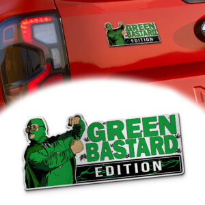 Green Bastard Trailer Park Boys Car Emblem